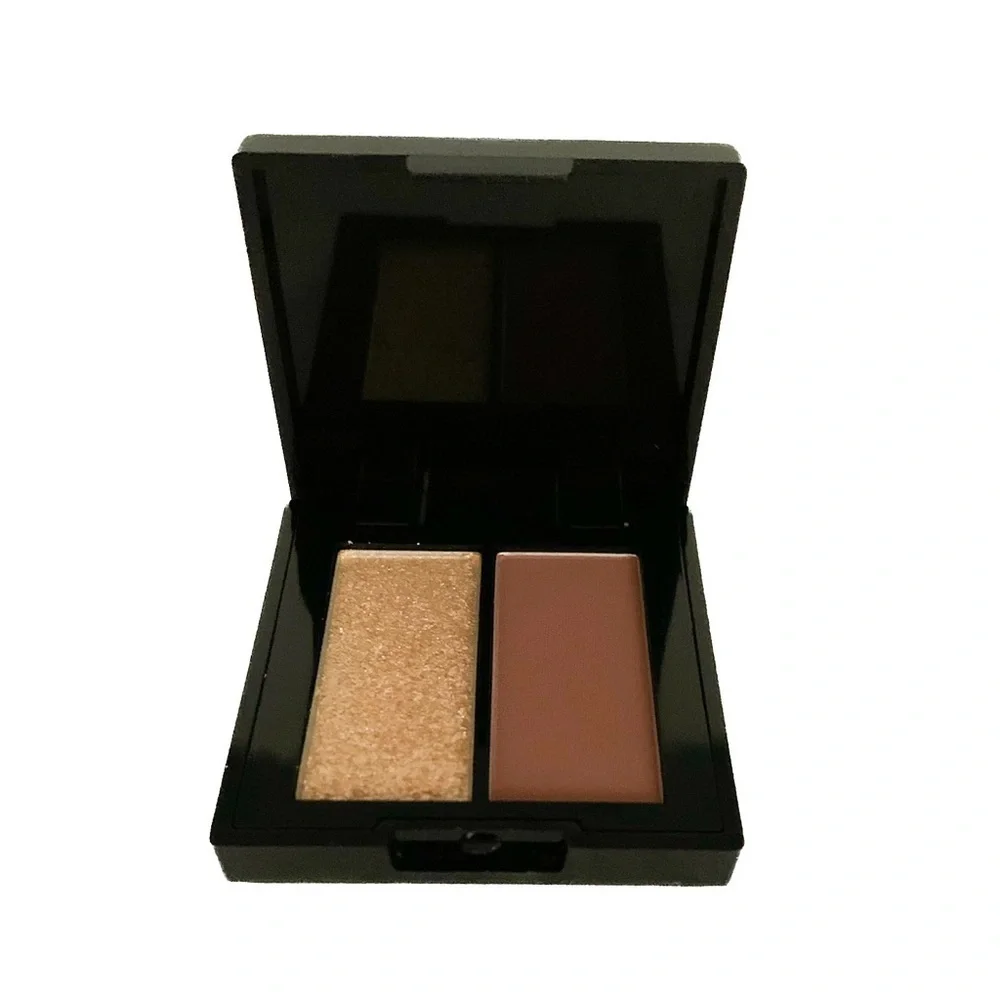 NEW Whats Up Beauty Lattetude Eyeshadow Duo Shimmer Matte Brown Gold